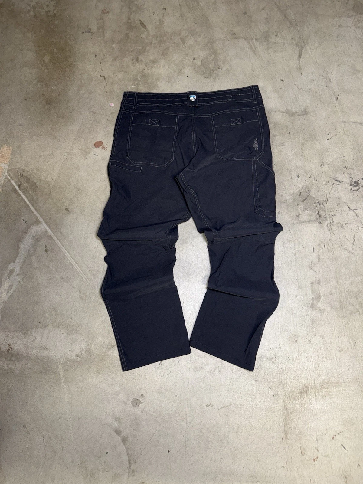 Mens Vintage 2000s Kuhl Mountain Light Weight Gray Pants Size 34x29