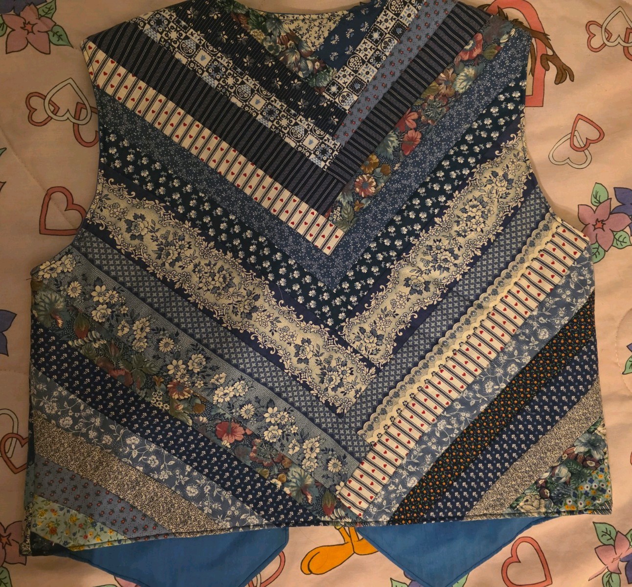 Women's Patchwork Multicolor Button Front Lightwe… - image 2