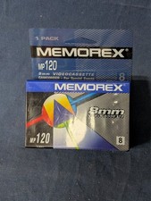 One Pack Memorex 8MM Blank MP120 Camcorder Video Cassette Tape NEW SEALED