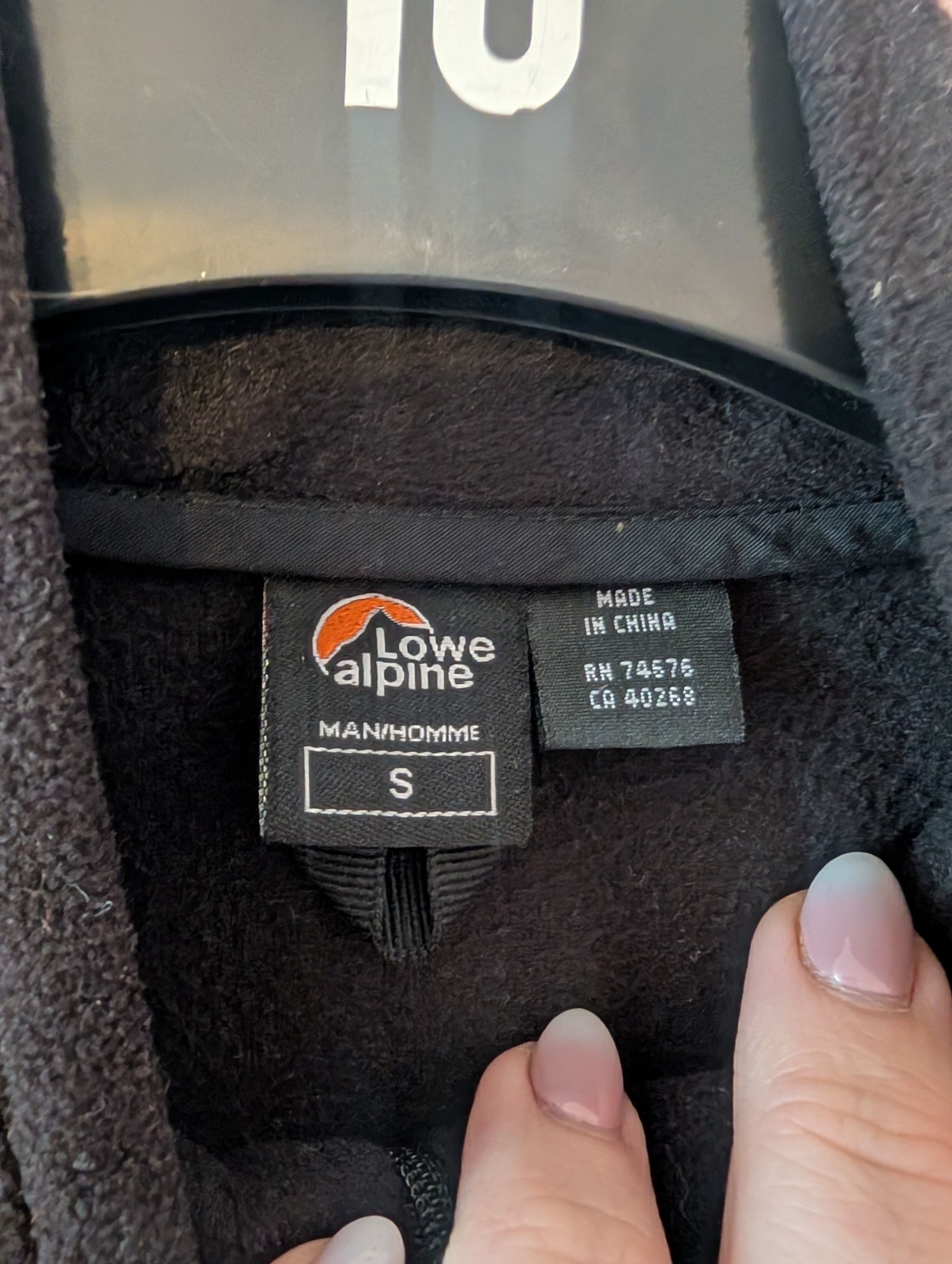 Lowe Alpine Men's Black Quarter Zip Fleece - Size S image 6
