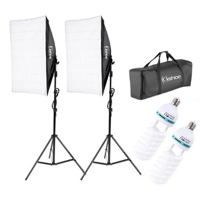 2x 135W Fotostudio-Softbox-Set mit Dauerlicht und Videoleuchte Softbox-Stativ DE