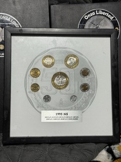 JUEGO DE 9 MONEDAS MÉXICO 1995 5 10 20 50 CENTAVOS $1 2 10 20 50 PESOS