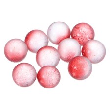 10-Pack Glass Marbles, 10MM Luminous Glass Ball for Fish Tank Red
