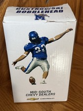 Stephen Gostkowski Bobblehead Foot Memphis Tigers Football With Box