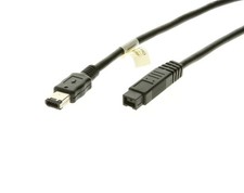 CABLEMAX FireWire 800 to 400 Cable 6ft Connect 9Pin to 6Pin Devices for Sea...