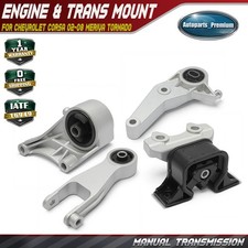 4x Motor de motor y transmisión y soporte de puntal de par para Chevy Corsa 02-08 Meriva