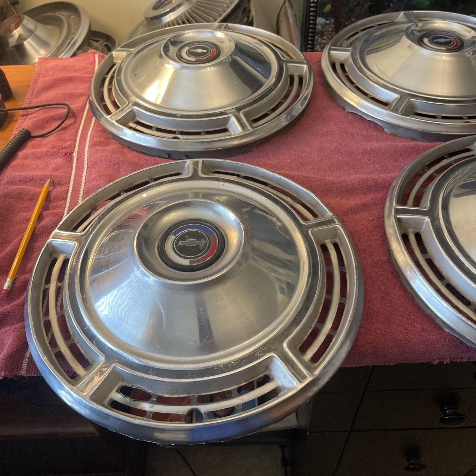 OEM 1968 68 Chevy Nova Chevelle Hub Cap 14" Wheel Cover Chevrolet GM Bowtie OE