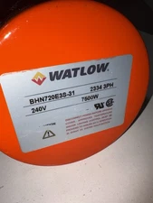 Watlow BHN720E3S, Immersion Heater, 7.5 kw, 240 VAC/3 phase, Alloy 800 Elements