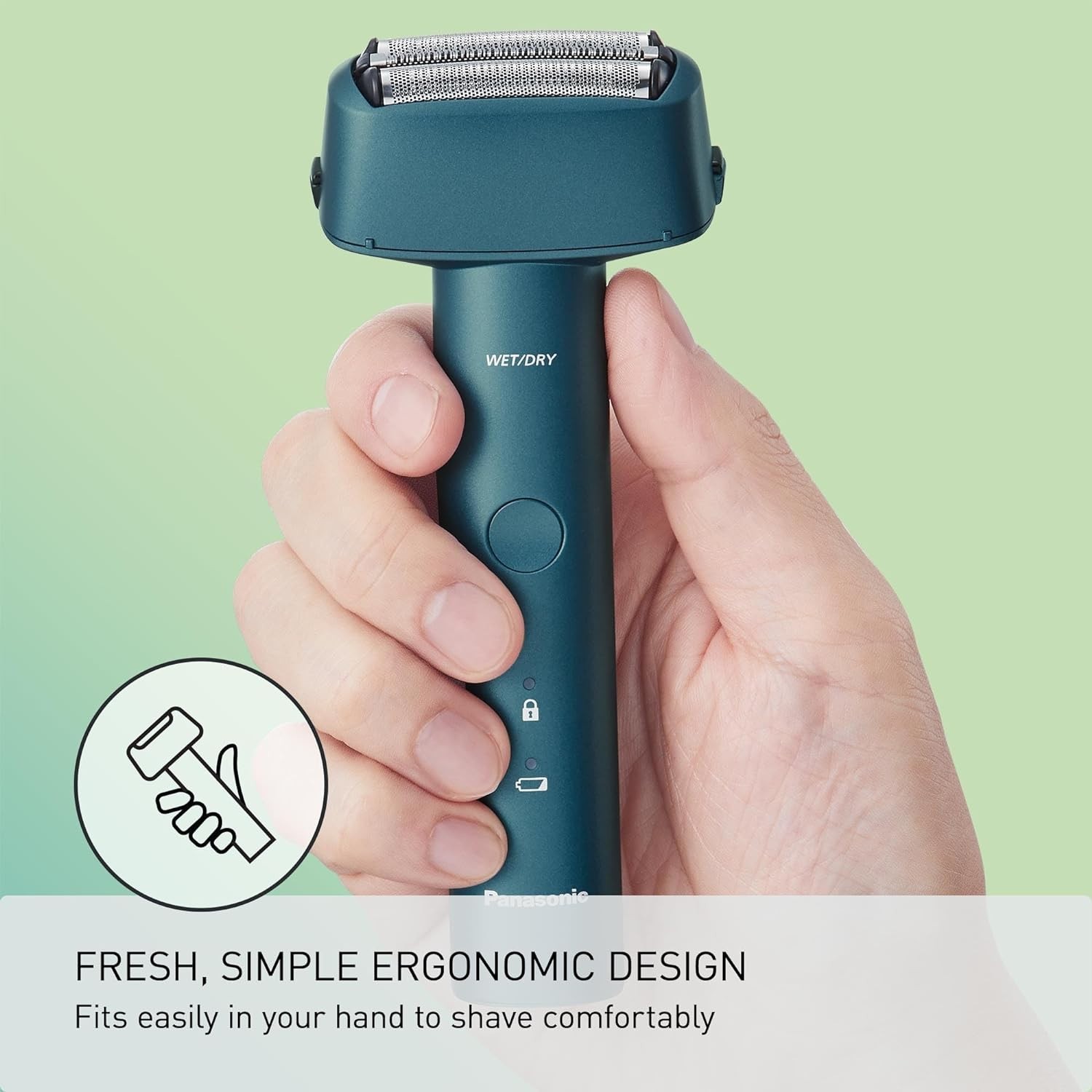 Panasonic ARC3 Electric Razor-with 3-Blade Cutting Rechargeable ES-RM3B-A BLUE