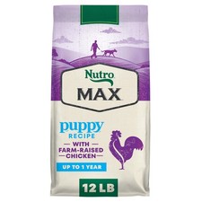Max Puppy Dry Dog Food with Farm-Raised Chicken, 12 lb. Bag 4.15 per pound