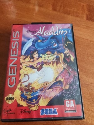 Disney's Aladdin Sega Genesis 1993 Authentic Complete W/ Manual CIB Tested Works