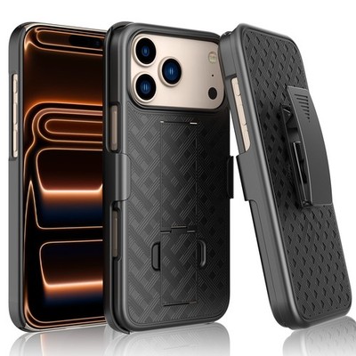 For iPhone 17 Pro Max 17 Pro Air 16 Case with Holster Belt Clip Heavy Duty Cover