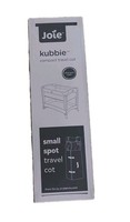 Joie Kubbie Sleep Compact Travel Cot - Coal