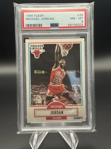 1990-91 Fleer - Michael Jordan #26 PSA 8