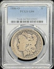 1886 O Morgan Silver Dollar PCGS G-4