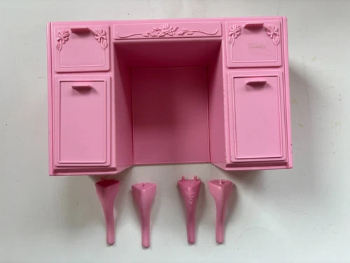 Vintage 1987 Barbie Sweet Roses Vanity w/spare legs