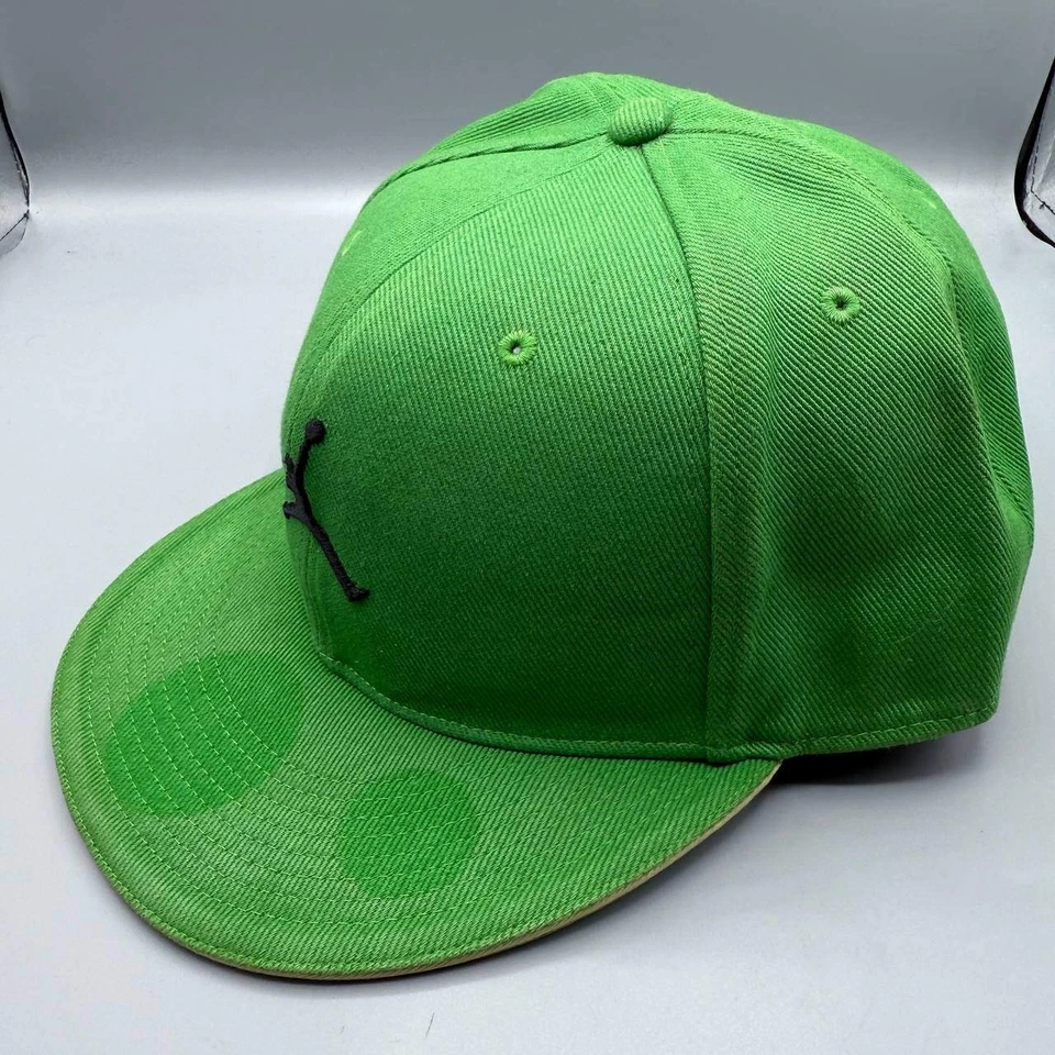 Gorra Air Jordan Hombre 8 Verde Bordado Logo Jumpman Gorra Ajustada Foto 3 de 4