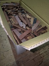 Teak Parquet Flooring Fingers Reclaimed 10kg box -   412 Pcs approx about 1 SQM