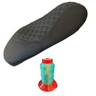 Vespa GTS GTV 125 300 310 Sitzbank Verde Relax handgefertigt von pezzo-unico