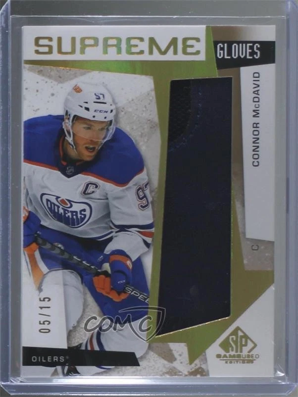 2023 24 Upper Deck SP Game Gants Supreme Occasion /15 Connor McDavid #SP CM