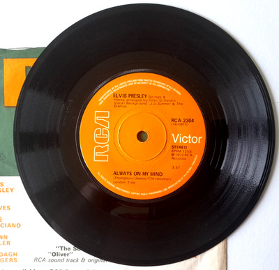 NM/NM! ELVIS PRESLEY Always On My Mind / Separate Ways 7'' Vinyl 45 (RCA 2304) ex