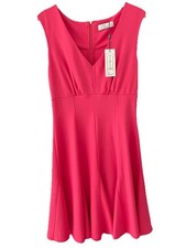 Closet Size 12 Pink Godet Ponti Fit & Flare Occasion Dress New With Tags