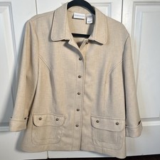 Alfred Dunner Blazer Size 14 3/4 Sleeve