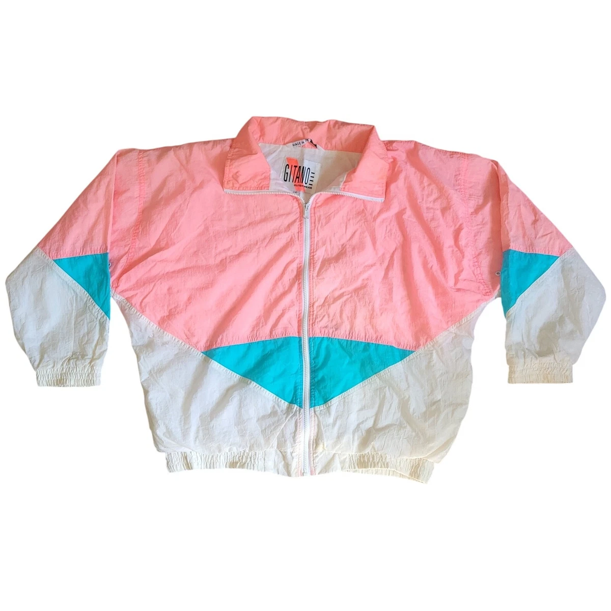 VTG Retro 90s Gitano Outerwear Oversized Denim Peach Coat Unisex Xl