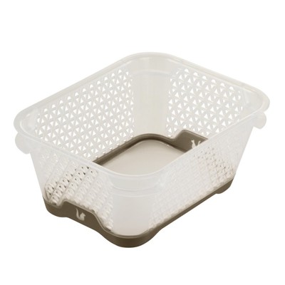 keeeper Mini Storage Basket, Stackable, Anti-Slip Design, A7 Size, 16x12x7 cm, J