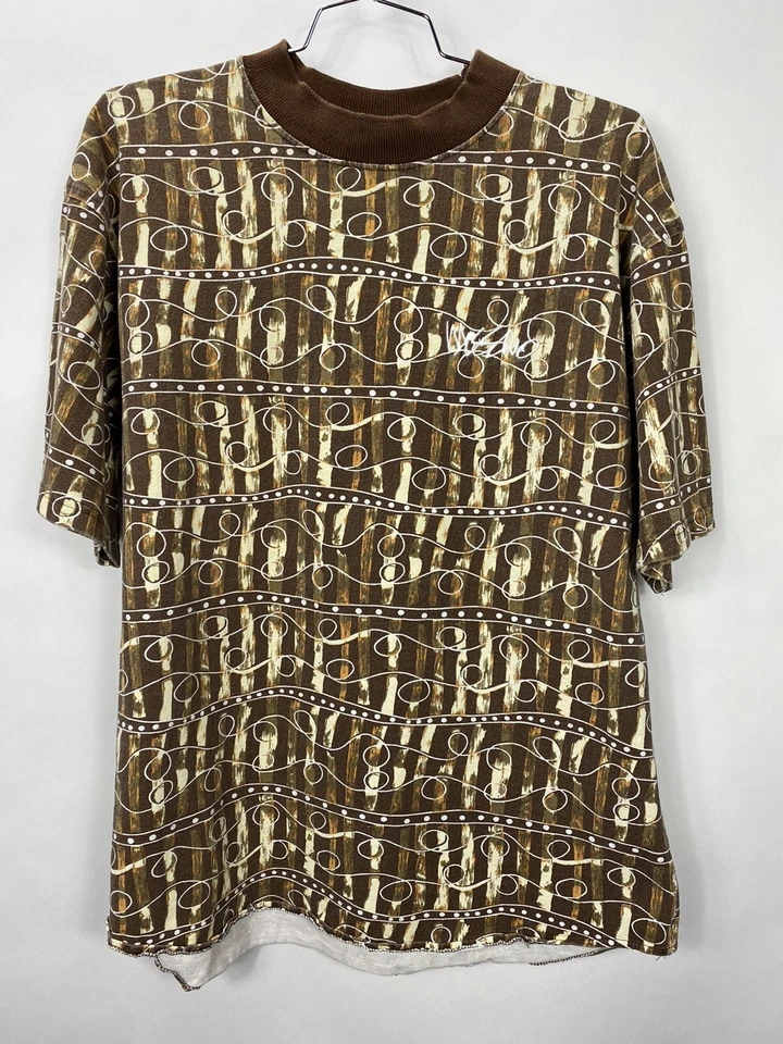 Camisa De Colección Años 80 90 Mossimo Bordada En Todas Partes Spellout Skate Surf Street XL Foto 2 de 4