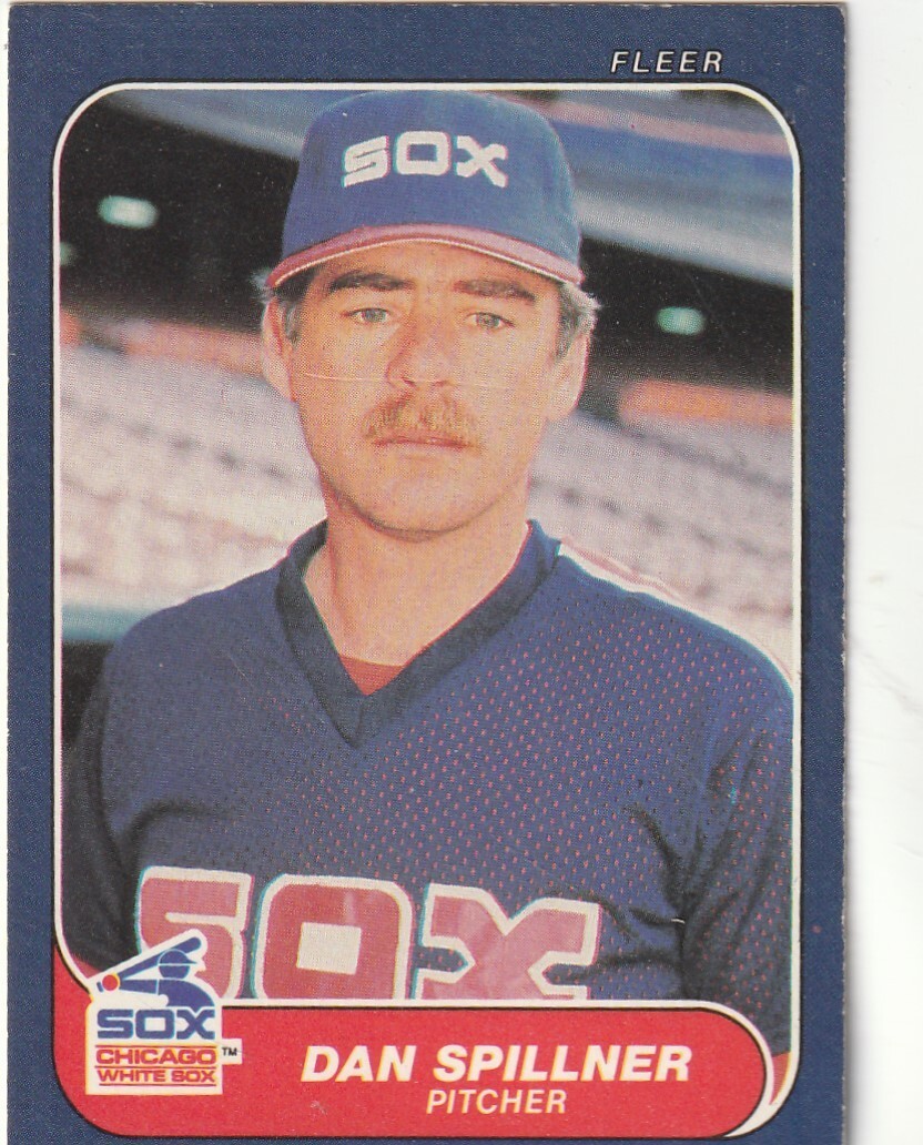 FREE SHIPPING-NRMINT-1986 Fleer Dan Spillner #217 WHITE SOX