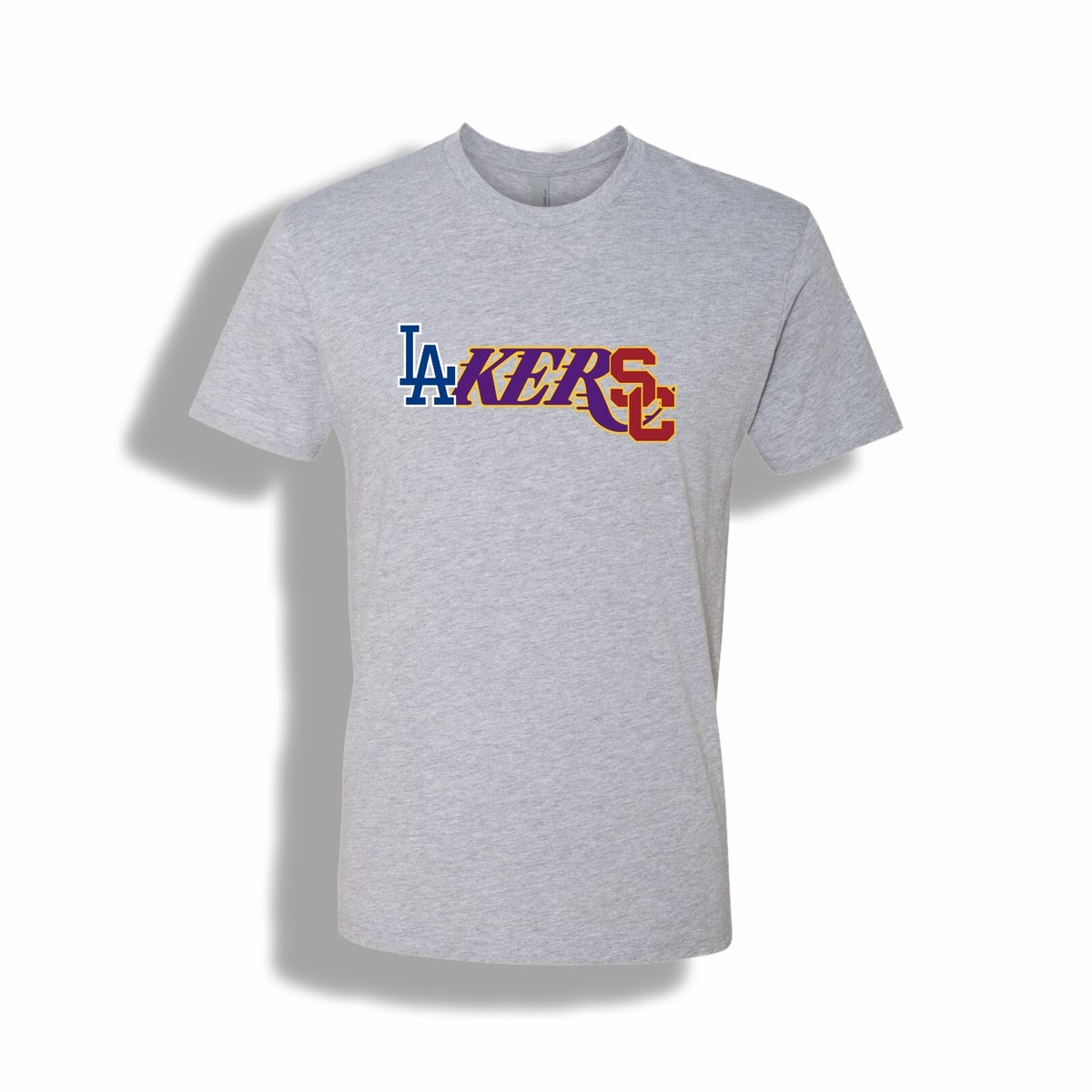 68-07T Los Angeles Dodgers Lakers SC Trojans Mash Up Tee