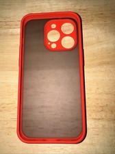 Hülle für iPhone 15 Silikon Transparent Rot...