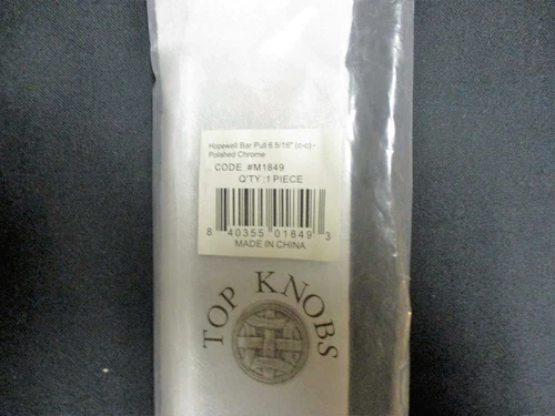 Top Knobs M1849 Polished Chrome Hopewell Series 6-5/16 inch Center Round Post - Picture 6 of 9