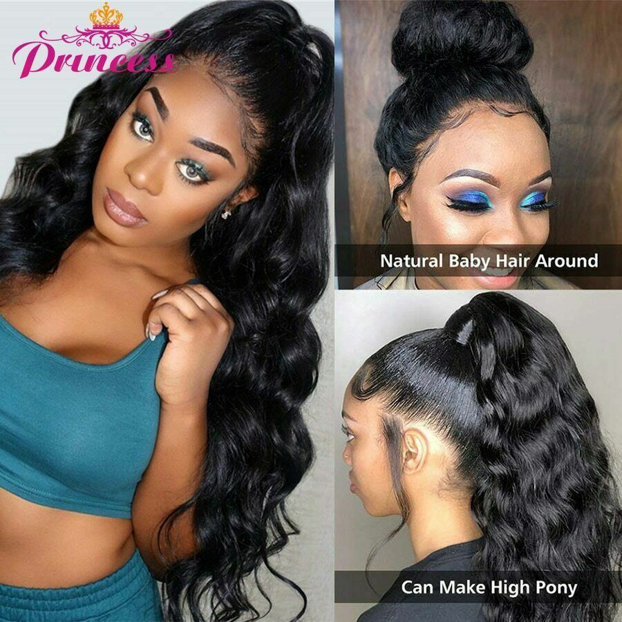 Transparent Lace Frontal Human Hair Wig Pre Plucked Body Wave Wig With Baby Hair Świetne oferty standardowe