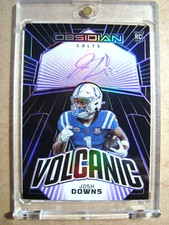 2023 Josh Downs Panini Obsidian Rookie Purple Volcanic Autograph RC /75 🔥🔥🔥