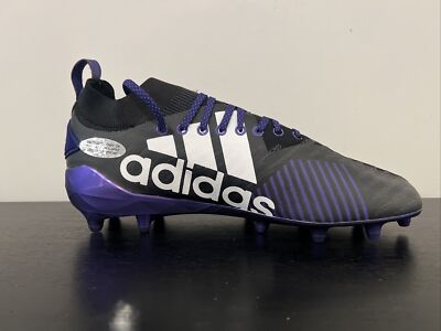 Size 12.5 Adidas Adizero 8.0 Primeknit Purple/Black Football  display picture 1
