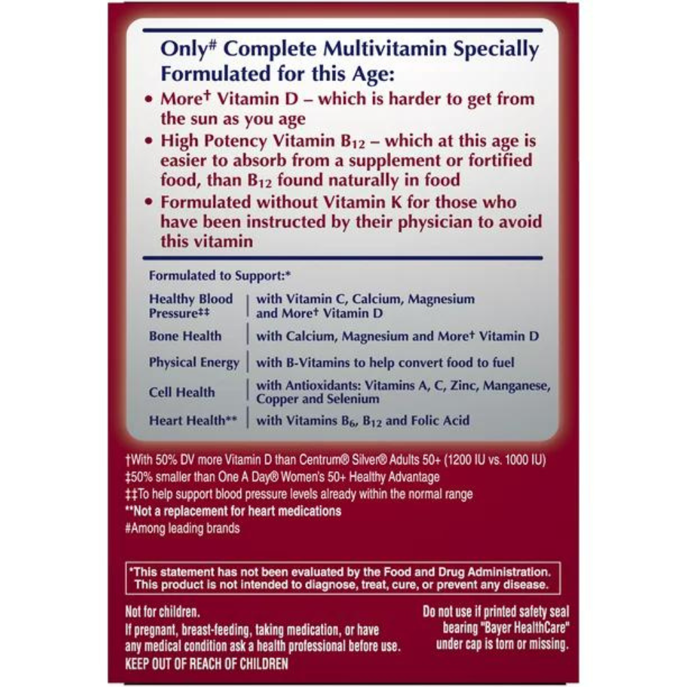 One A Day Proactive 65 Plus Multivitamins Supplement 150 Tablets Men Women, 2 PK eBay