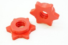 (2) 1" Weight Check Nut Spin Lock Screw Dumbbell Spinlock Collars Barbell