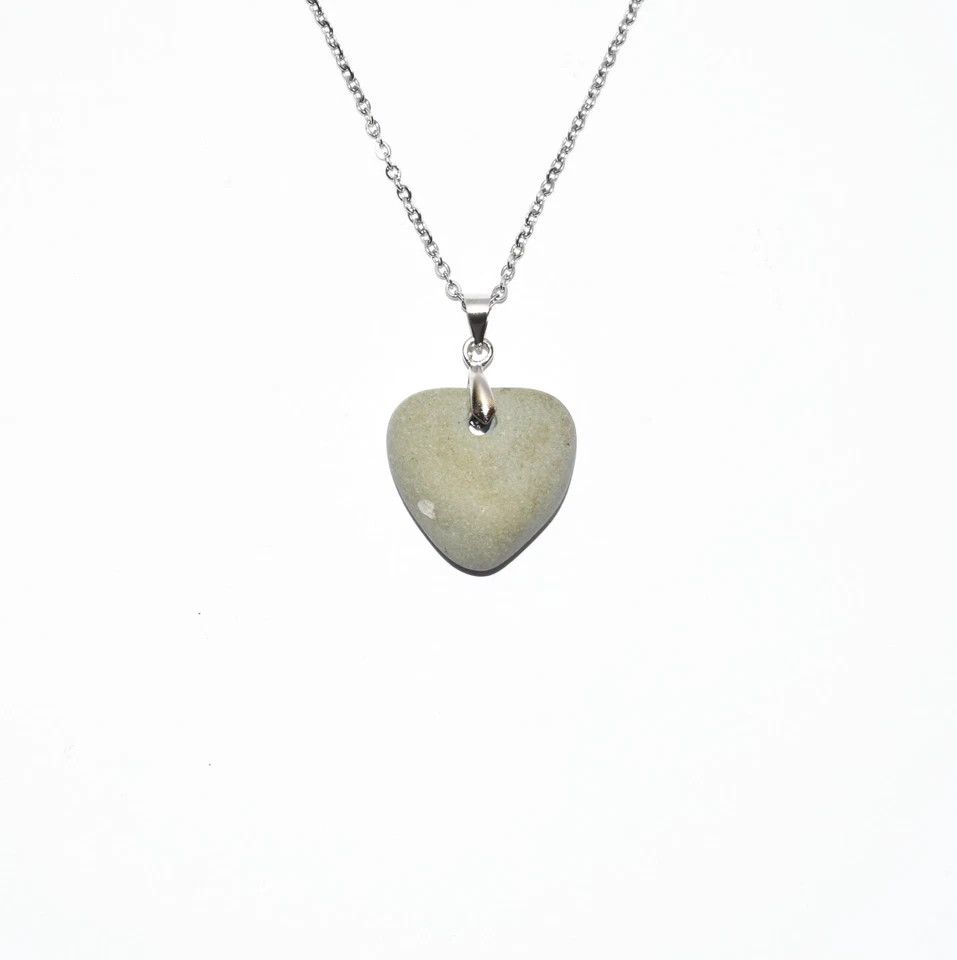 天然心石项链沙滩石首饰岩石有机女士礼物创意 — 第 2/3 张图片