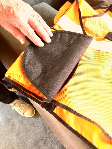Chaleco de seguridad chaleco de advertencia hombre chaleco amarillo azul - Pielini material reflectante nuevo - Imagen 5 de 5