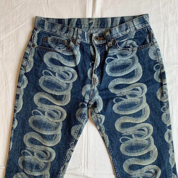 パンツ vintage hysteric glamour snake denim Hysteric Glamour Snake Print Denim - Etsy