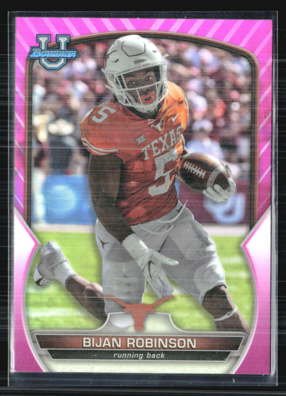 2022 Bowman Chrome U Bijan Robinson pink refractor #70