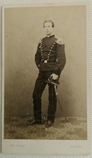 Militari: Luogotenente di artiglieria, Foto cdv autore Sidoli, Piacenza 1860-65