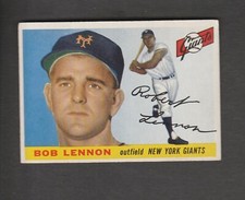 BOB LENNON (RC) #119 1955 TOPPS BASEBALL MID-GRADE/SOME WEAR****x