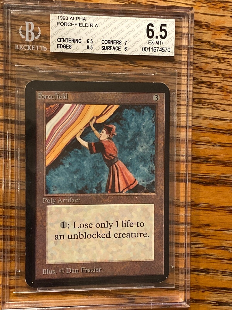 Forcefield Alpha Edition MTG BGS Grade 6.5/8.5/7/6 Beauty EX-MT