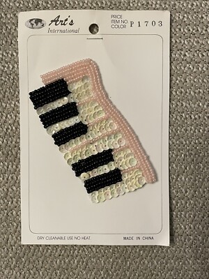 Piano Patch Beads & Sequence Ivory/Opal/Cream Keys 