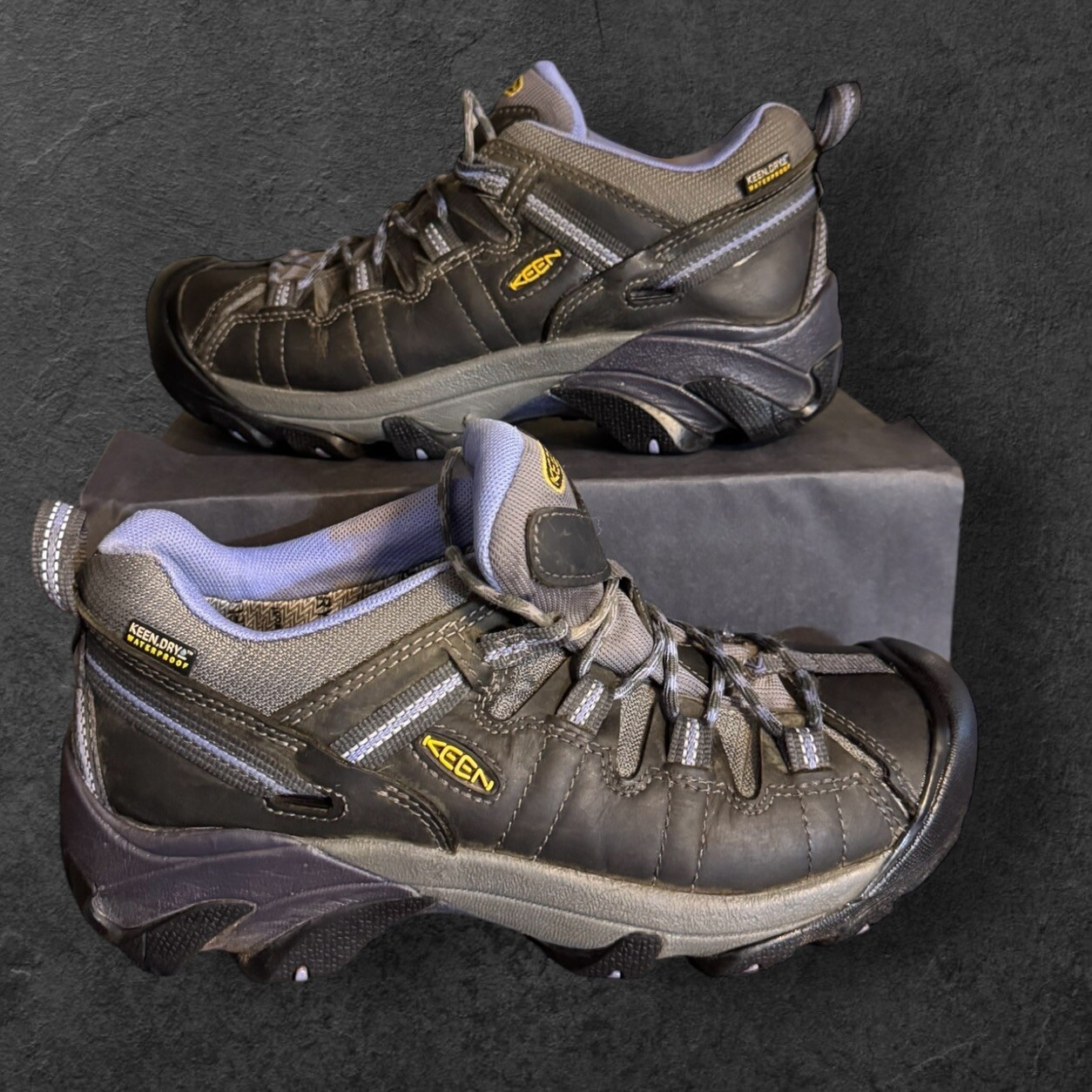 Scarpe da trekking lavoro KEEN Utility punta acciaio marrone blu viola donna 9 5 comode