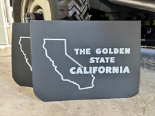 California- The Golden State Vintage Mud Flaps 1 - Pair 19 Wide X 14 Long