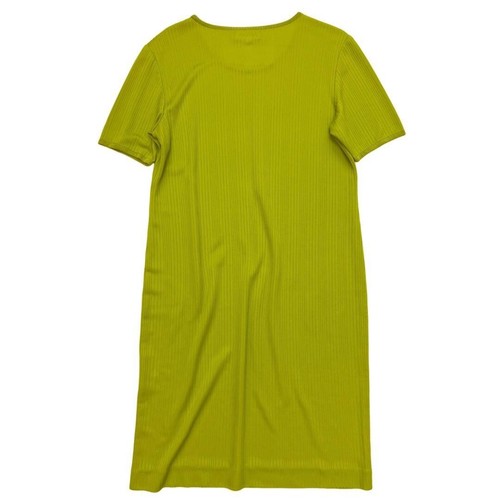 Yves Saint Laurent short sleeve dress Yellow Green size L Used - Picture 2 of 6